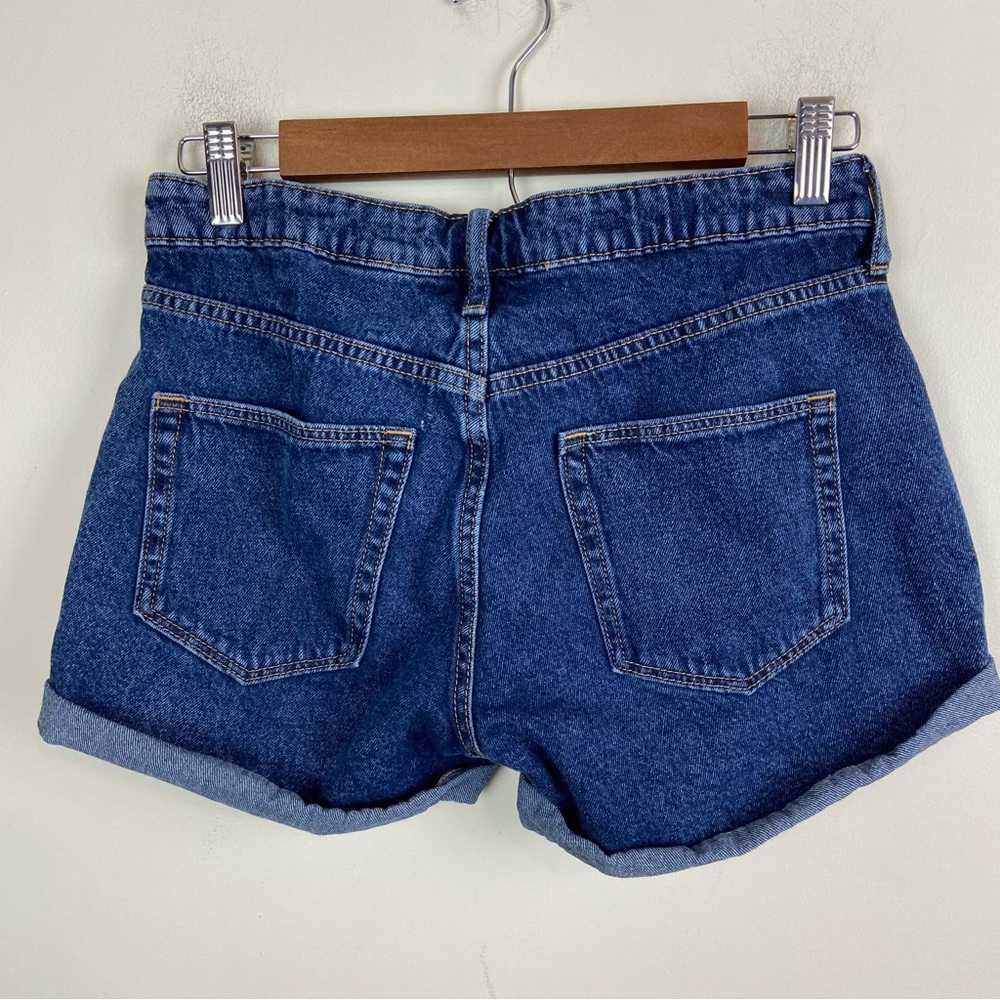 Arizona Jean Co Roll Up Cutoff Denim Shorts 100% Cotton Junior’s Size 5 Summer - Picture 4 of 8